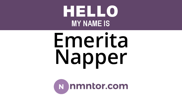 Emerita Napper