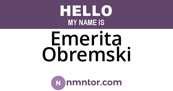 Emerita Obremski