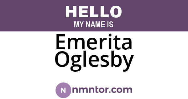 Emerita Oglesby
