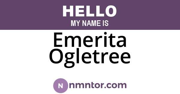 Emerita Ogletree