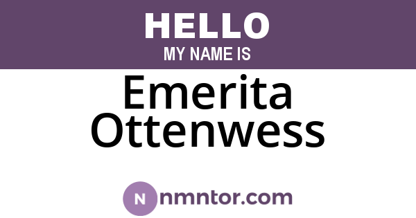 Emerita Ottenwess