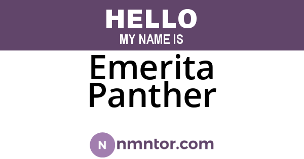 Emerita Panther
