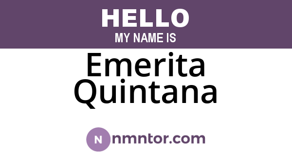Emerita Quintana