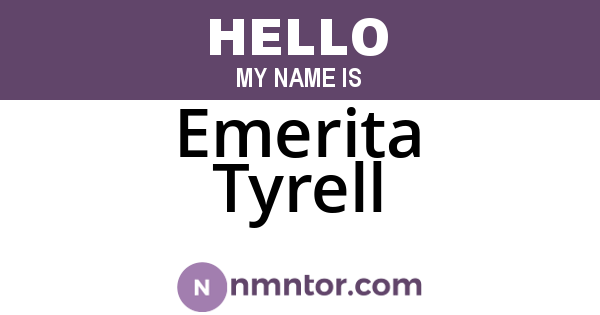 Emerita Tyrell