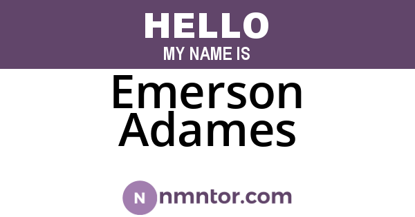 Emerson Adames