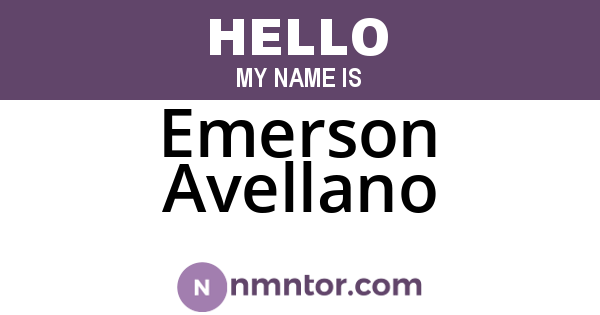 Emerson Avellano