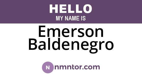 Emerson Baldenegro