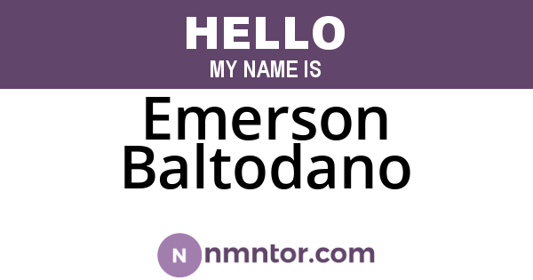 Emerson Baltodano