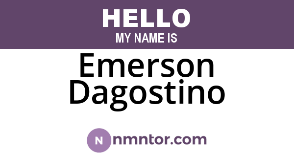 Emerson Dagostino