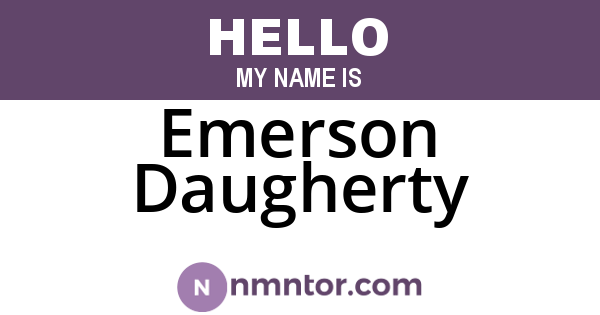 Emerson Daugherty