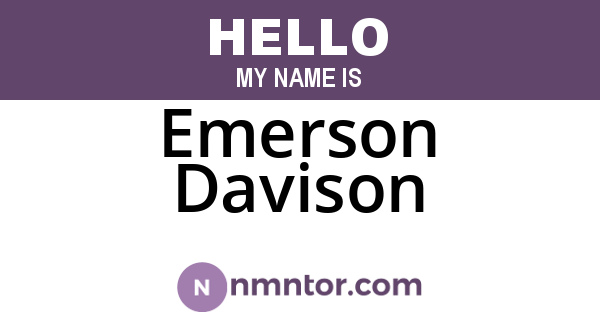 Emerson Davison