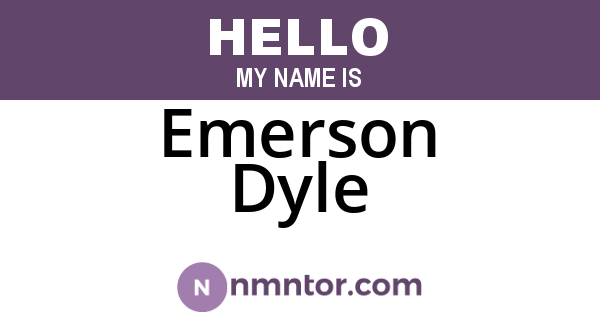 Emerson Dyle