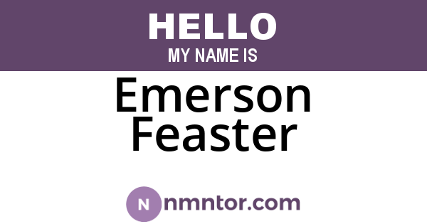 Emerson Feaster