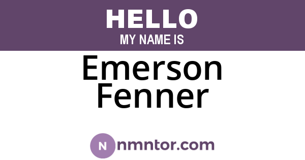 Emerson Fenner