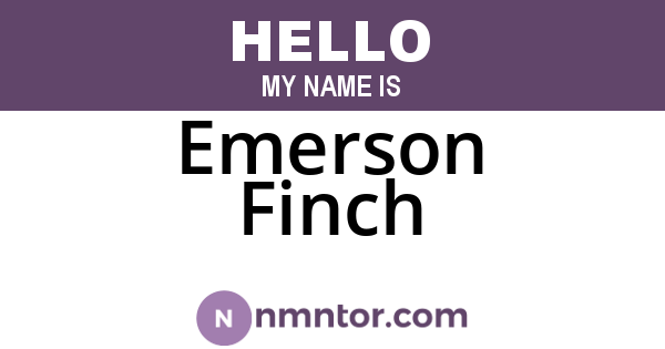 Emerson Finch