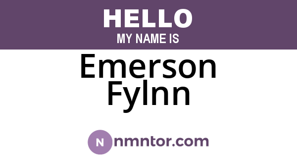 Emerson Fylnn