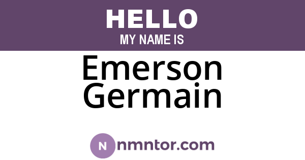 Emerson Germain