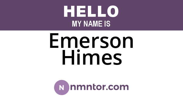 Emerson Himes