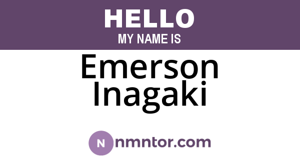 Emerson Inagaki