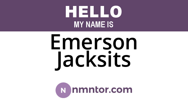 Emerson Jacksits