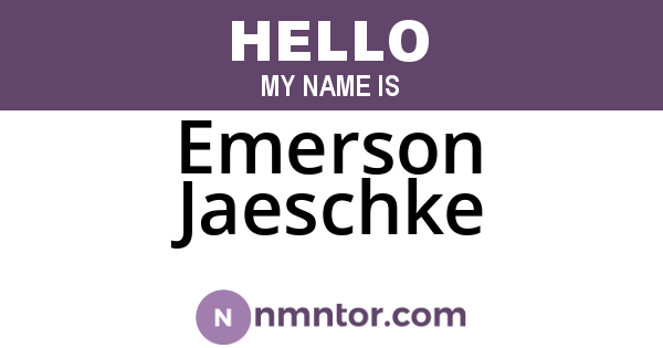 Emerson Jaeschke