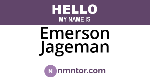 Emerson Jageman