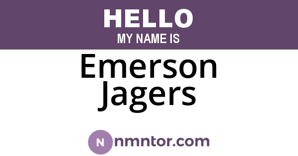Emerson Jagers