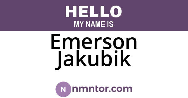 Emerson Jakubik