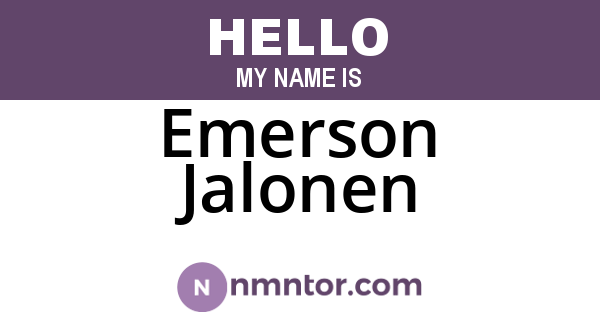 Emerson Jalonen