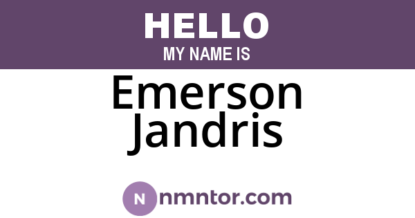 Emerson Jandris