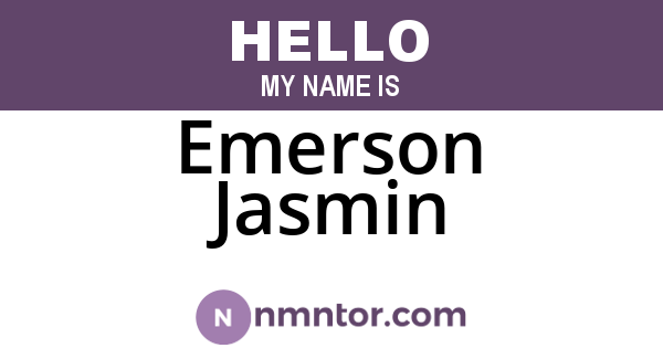 Emerson Jasmin