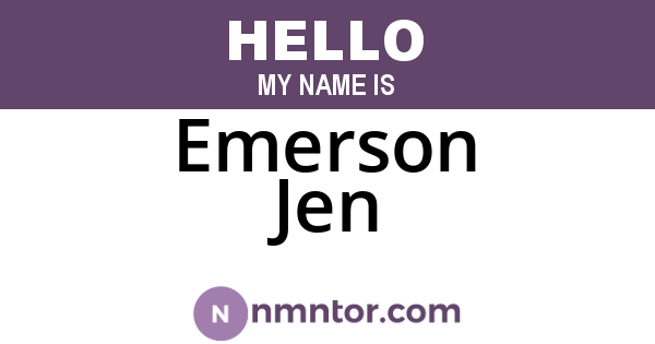 Emerson Jen