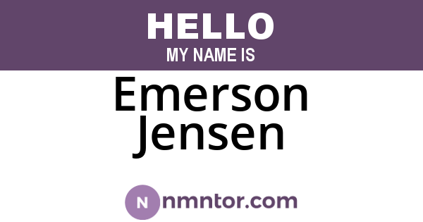 Emerson Jensen