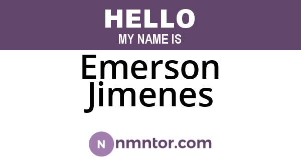 Emerson Jimenes