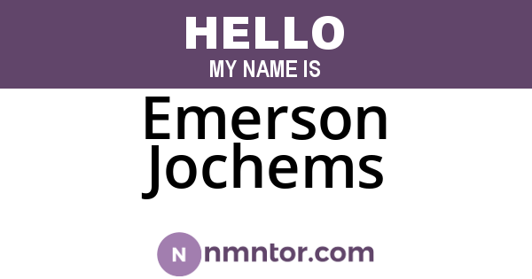 Emerson Jochems