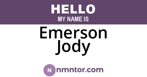 Emerson Jody