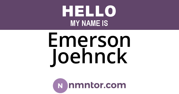 Emerson Joehnck