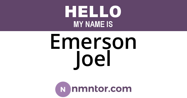Emerson Joel