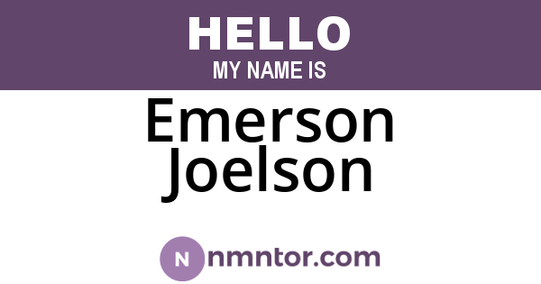 Emerson Joelson