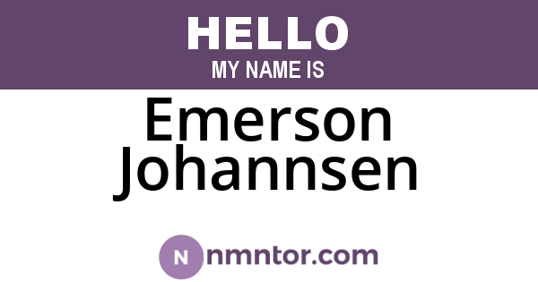 Emerson Johannsen