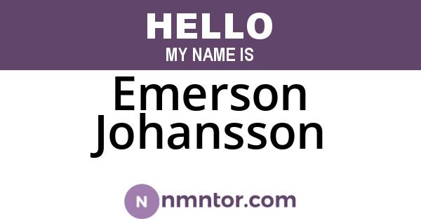 Emerson Johansson