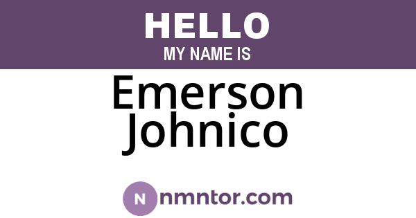 Emerson Johnico