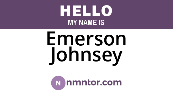 Emerson Johnsey