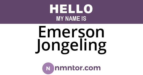 Emerson Jongeling