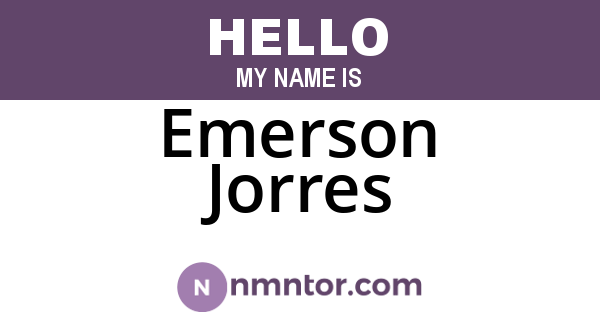 Emerson Jorres