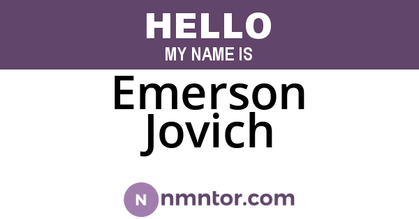 Emerson Jovich