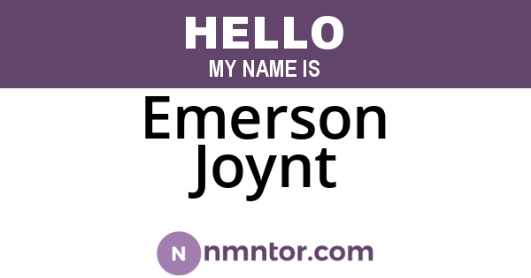 Emerson Joynt