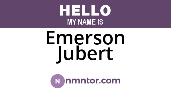 Emerson Jubert