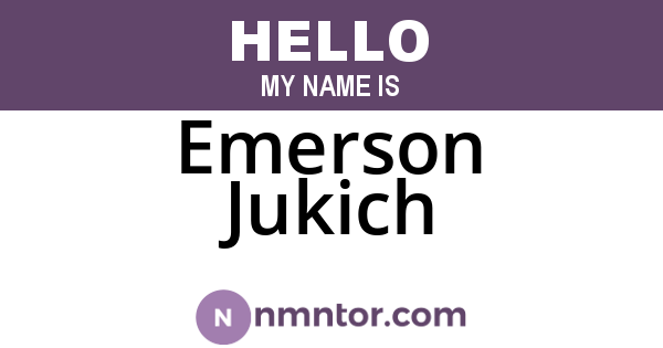 Emerson Jukich