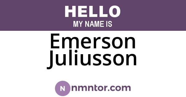 Emerson Juliusson